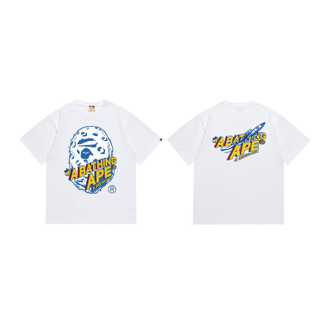 BAPE A Bathing Ape Space Graphic T-Shirt White