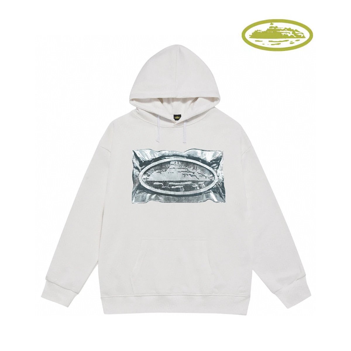 Corteiz Tiger Print Hoodie White - 18