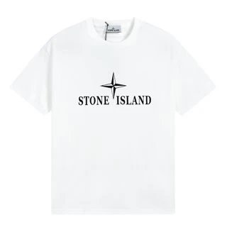 Stone Island Compass Logo White T-Shirt - 4