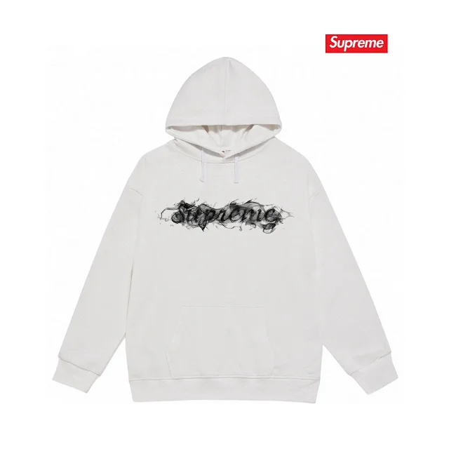 Supreme Hoodies & Sweatshirts Graphic pullover hoodie with kangaroo pocket product detail image 3