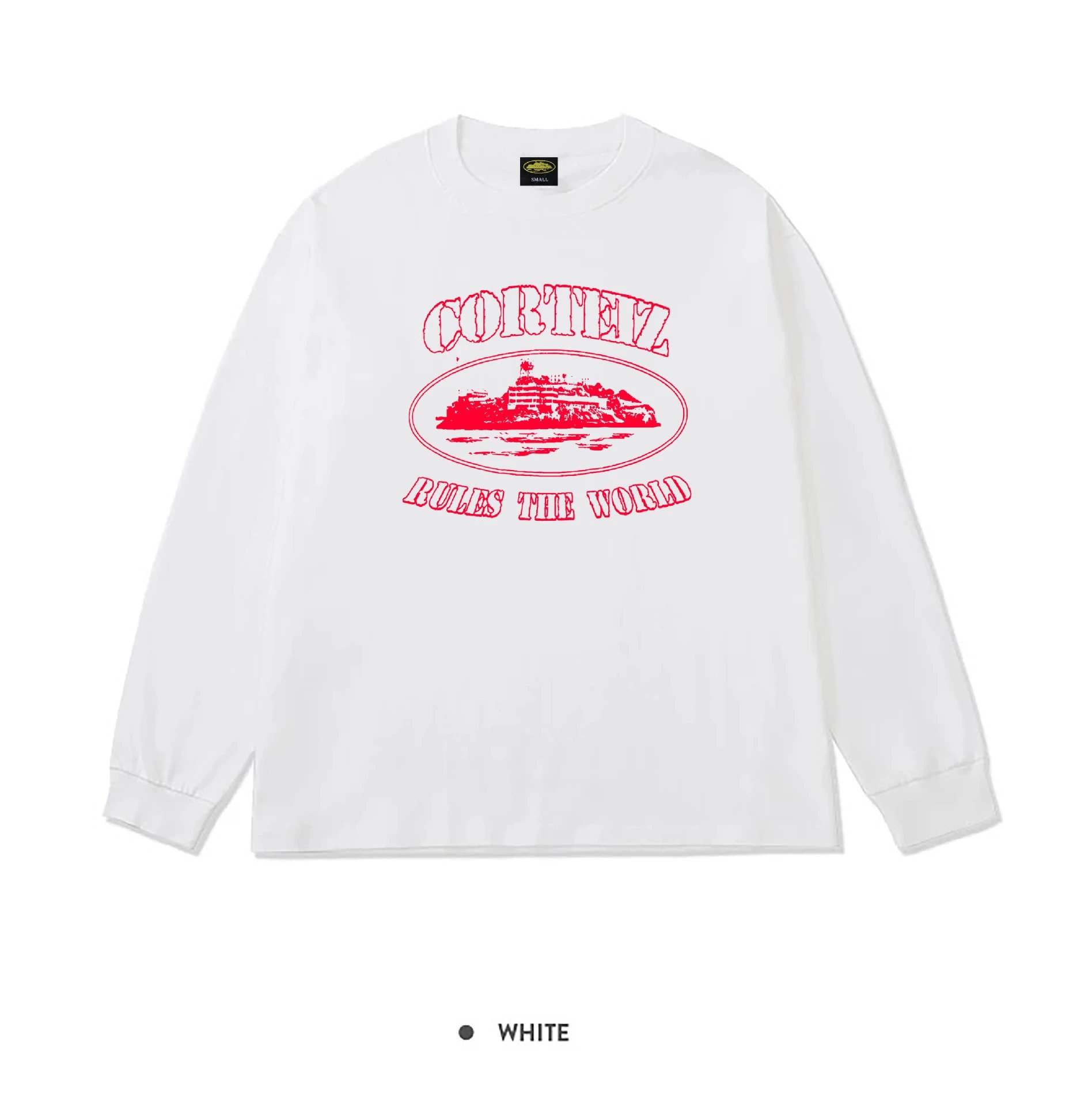 Corteiz Rules The World Long Sleeve T-Shirt White - 5