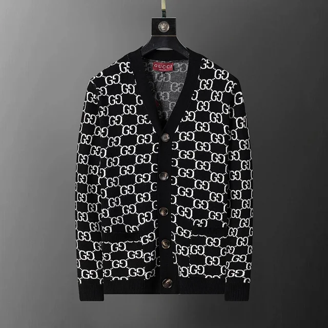 Gucci Knitwear Button-Front V-Neck Knit Cardigan product detail image 6