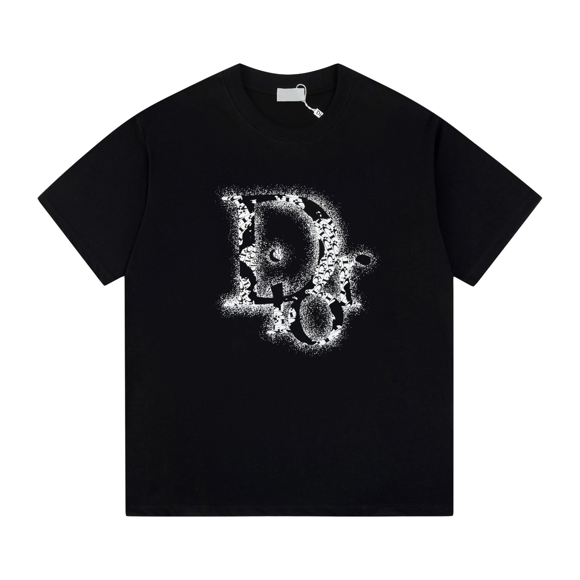 Dior CD Oblique Exploded Monogram Tee Black