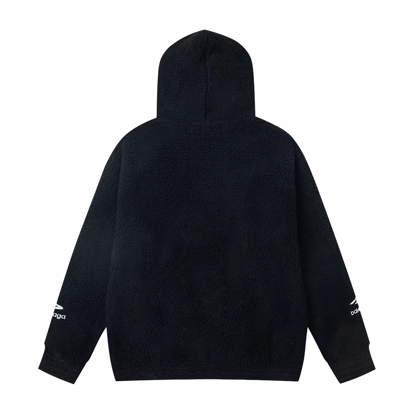 [ABC19-15] Lamb wool embroidered zipper long sleeve hooded pullover sweater