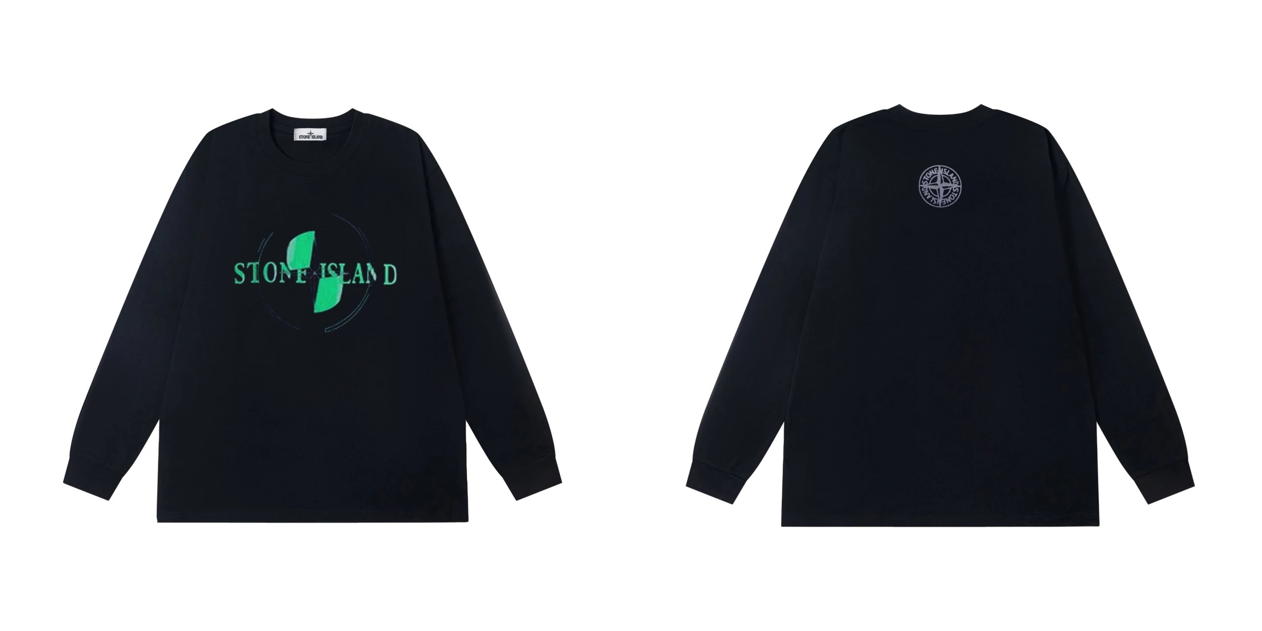 Stone Island Long Tee Black