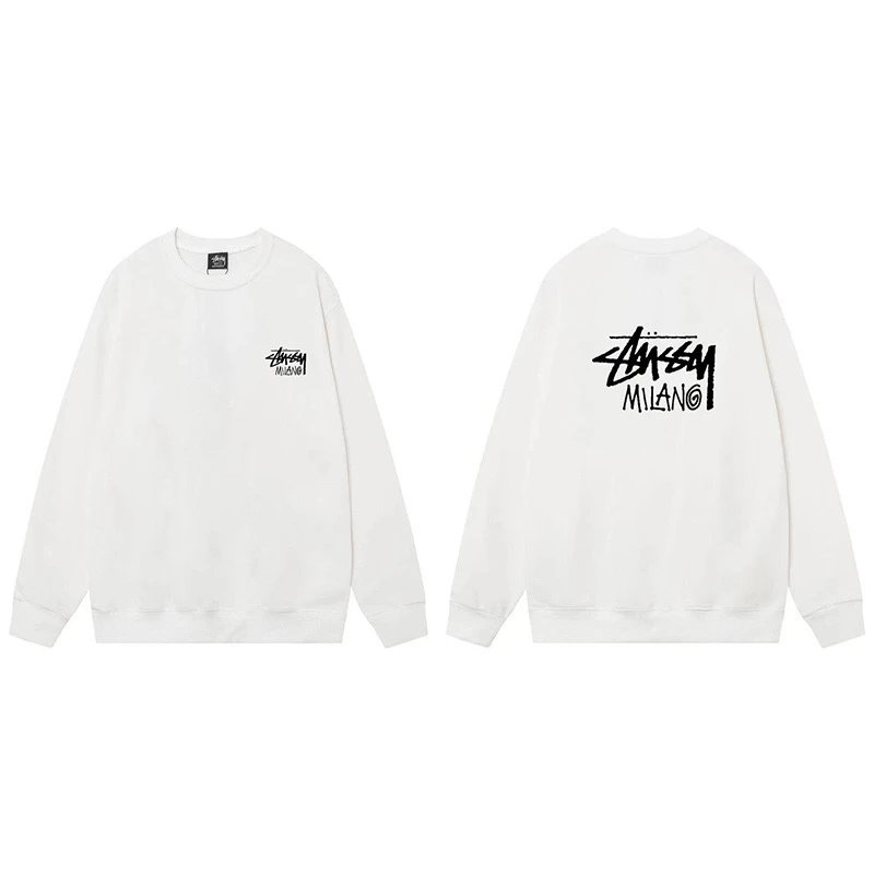 Stussy Milano Crewneck Sweatshirt White