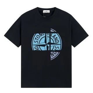 Stone Island Compass Rose Graphic T-Shirt Black