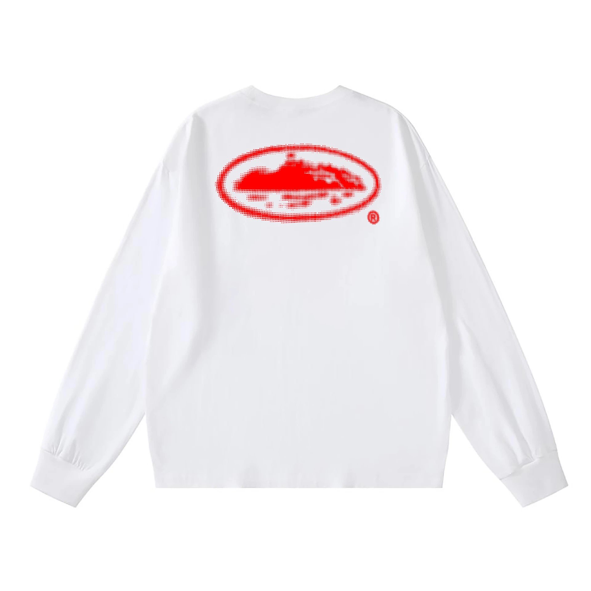 Brand X Long Sleeve White Red