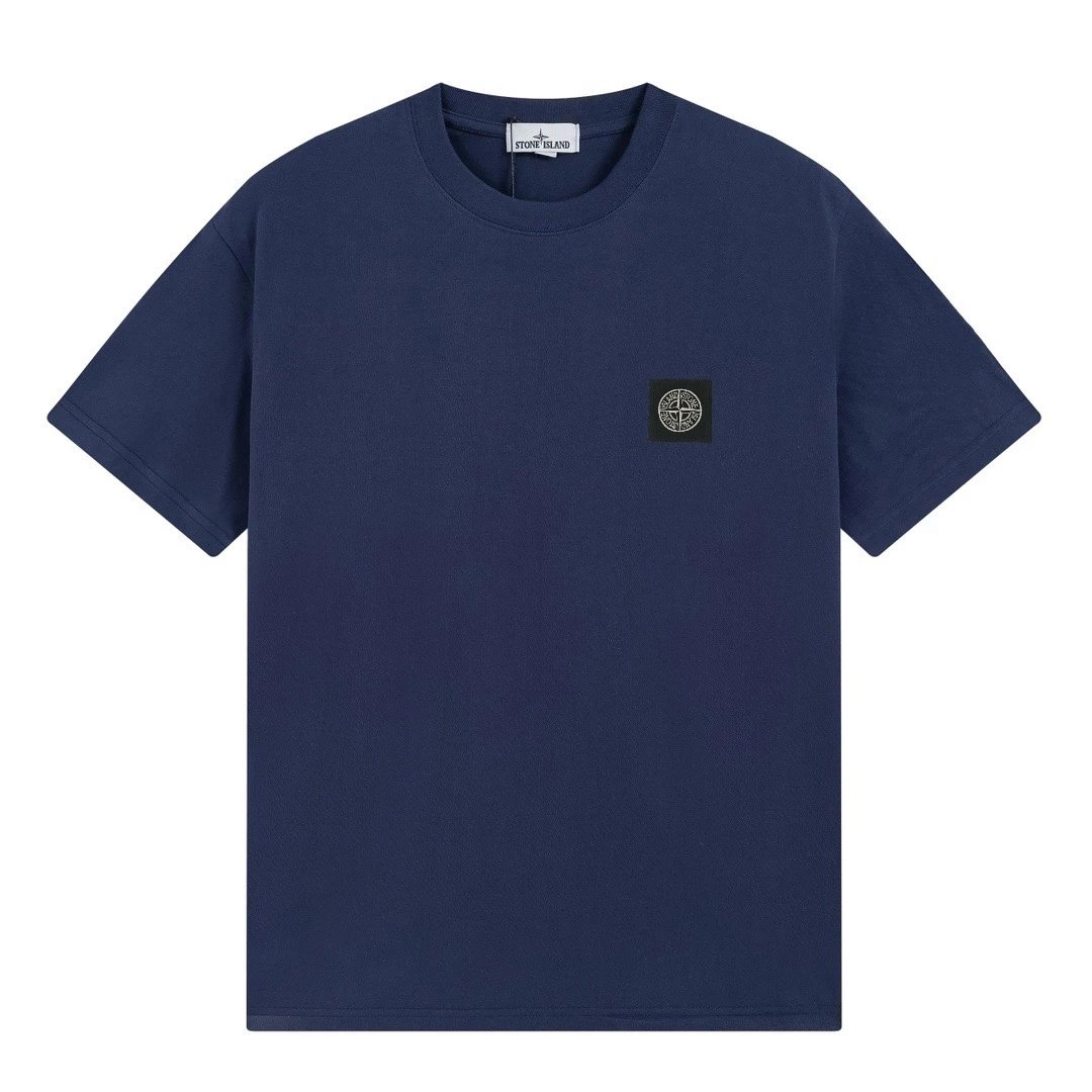 Stone Island Patch Logo Tee Navy