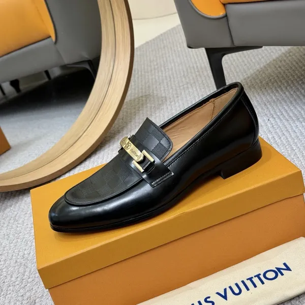 Louis Vuitton LV Drive Loafers Black Leather Loafers - 5