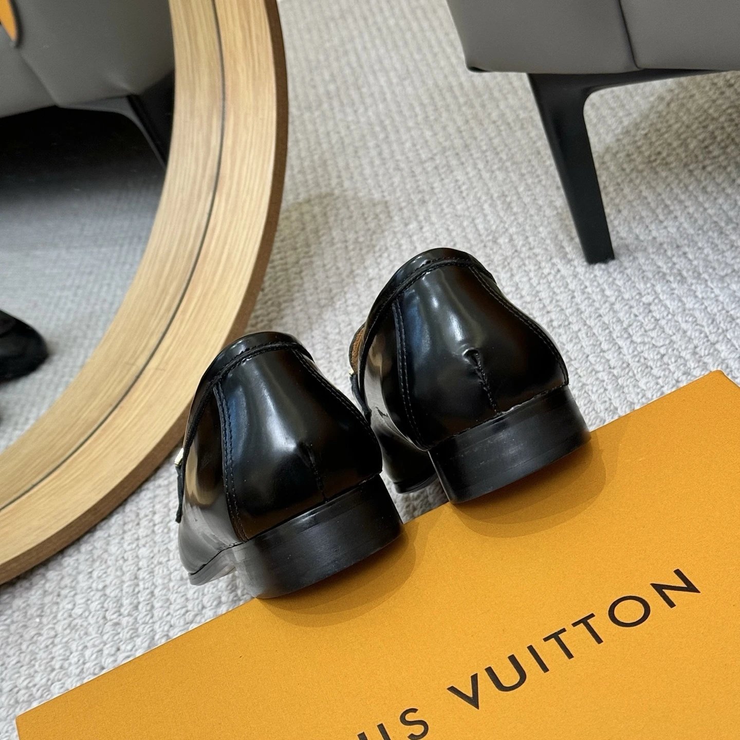 Louis Vuitton LV Drive Loafers Black Leather Loafers - 6