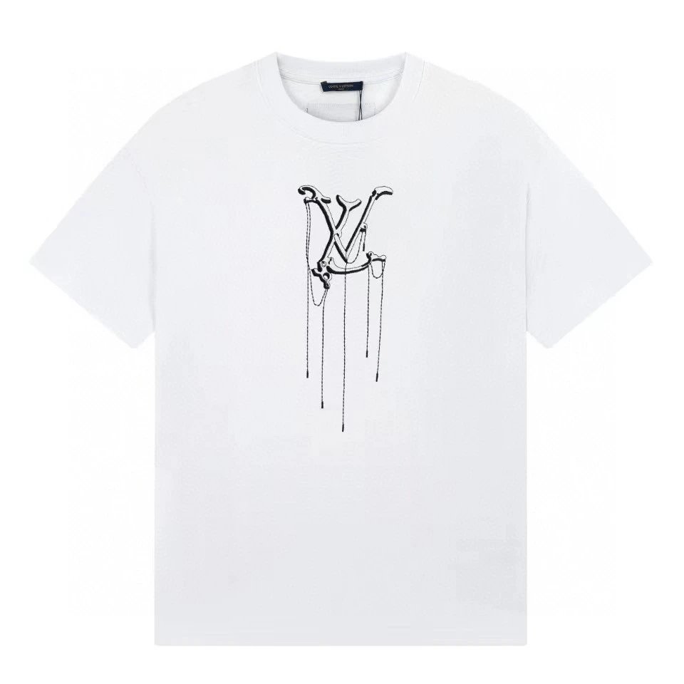 Louis Vuitton LV Chain Drip Graphic Tee White