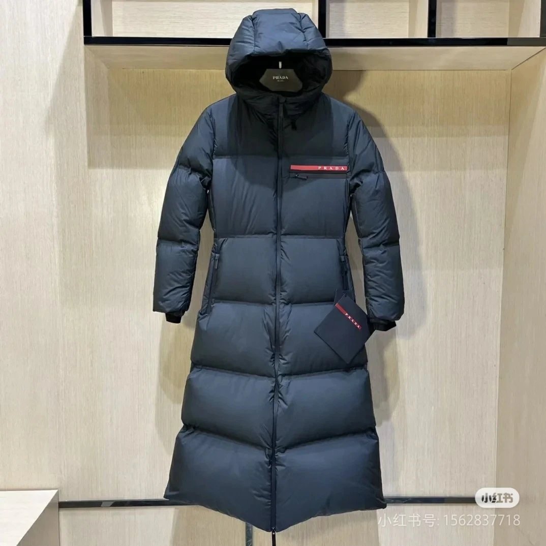 Prada Padded Long Hooded Down 
