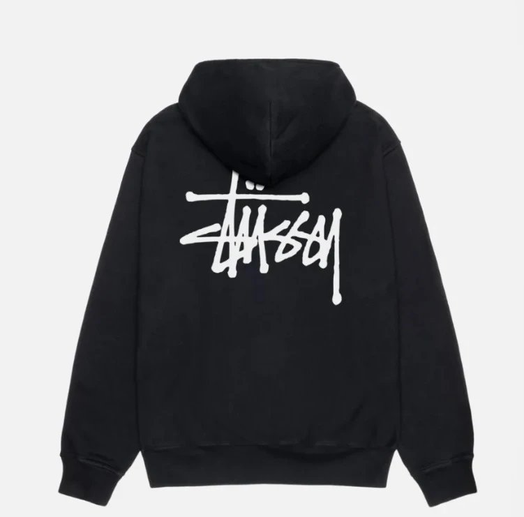 Stussy Basic Logo Hoodie Black