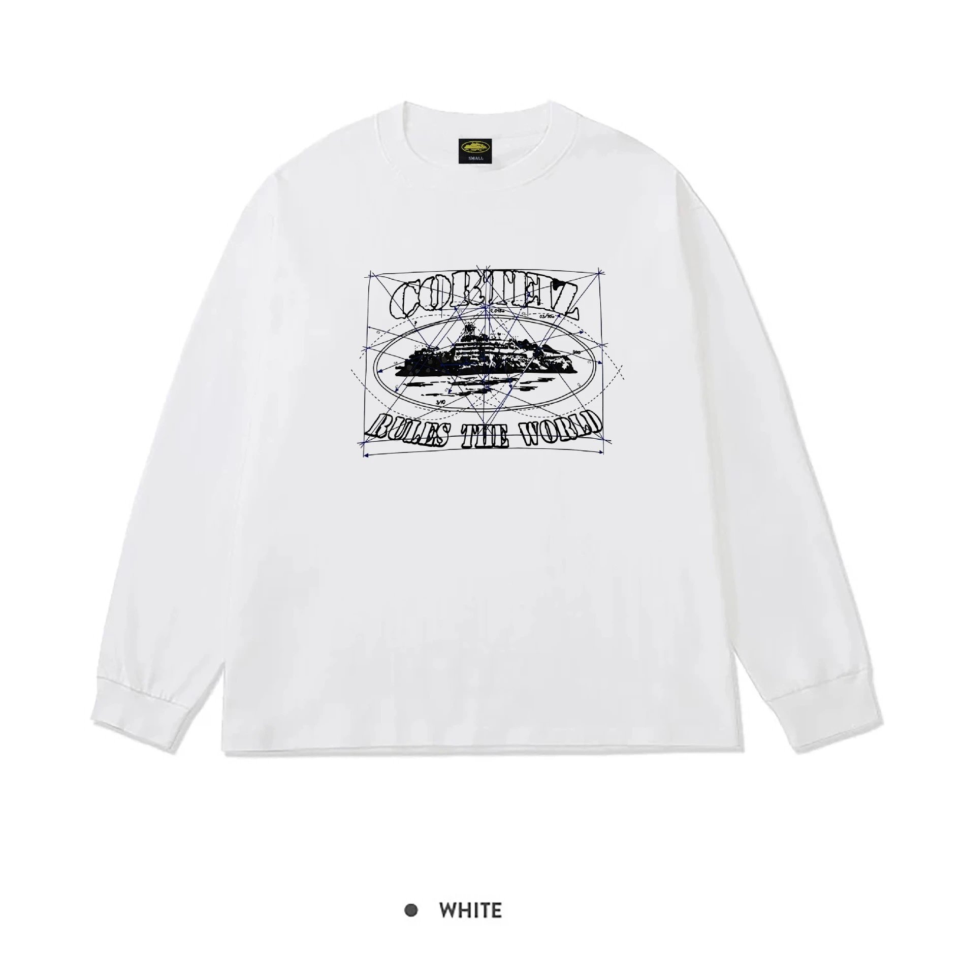 Cortez Long Sleeve Tee White