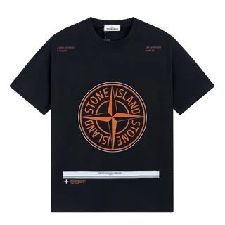 Stone Island Compass Print T-Shirt Black