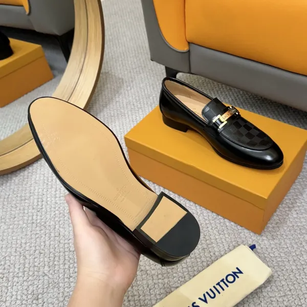 Louis Vuitton LV Drive Loafers Black Leather Loafers - 7