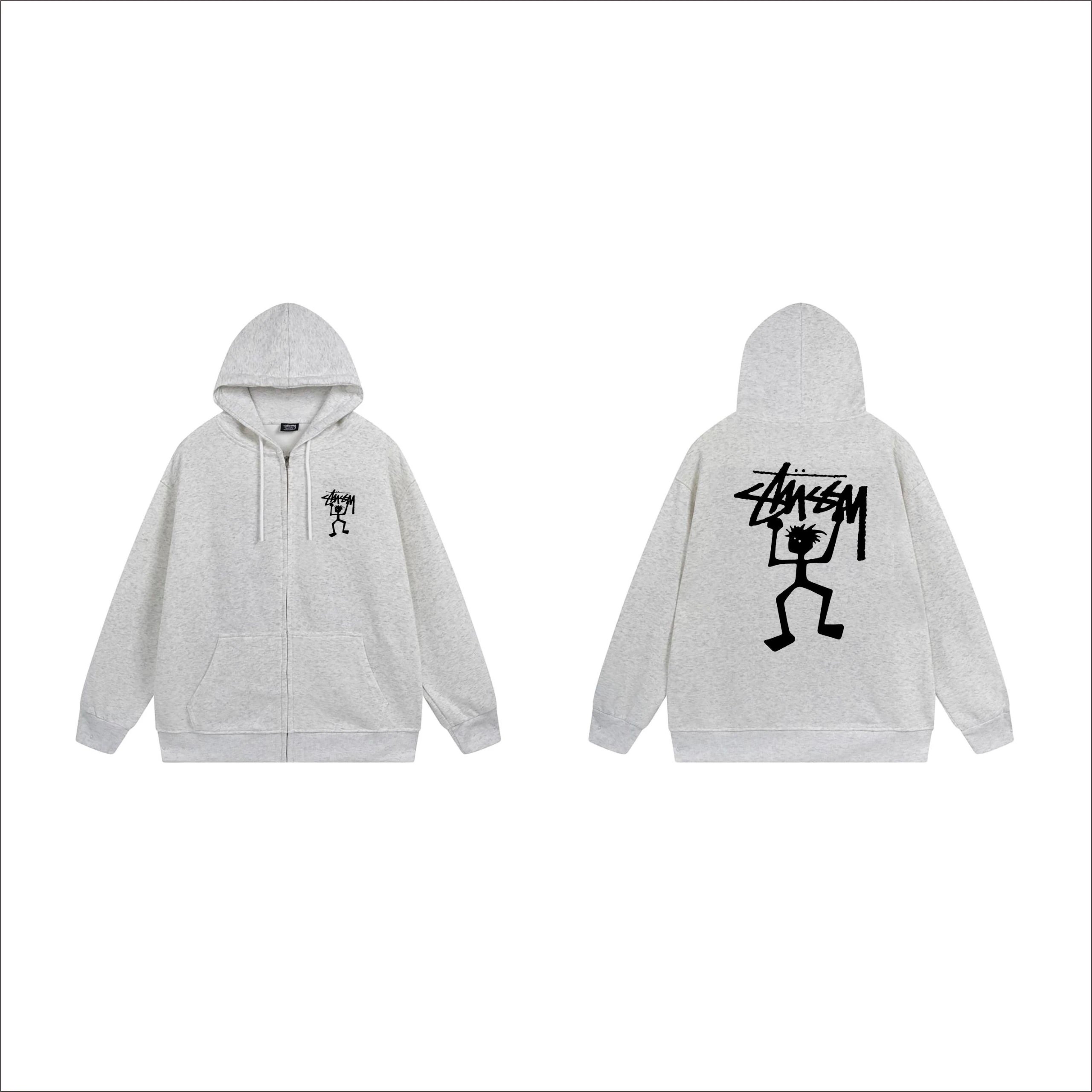 Stussy Dice Print Zip-Up Hoodie Black - 11
