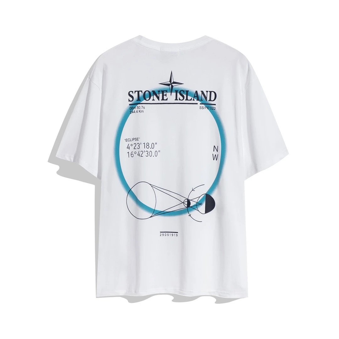 Stone Island Eclipse Back Print T-Shirt White