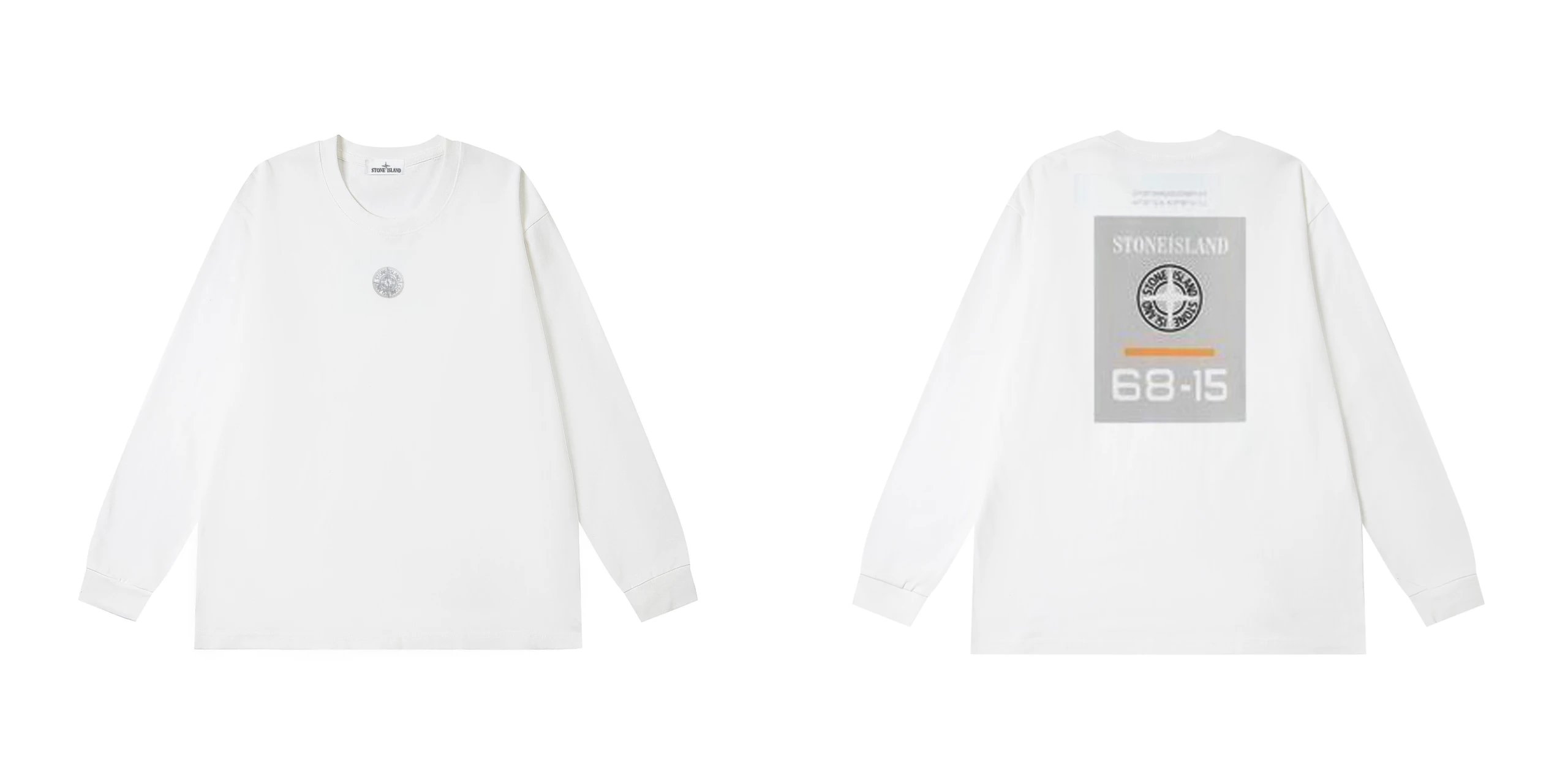 Stone Island 68-15 Sportswear Long Sleeve Tee White