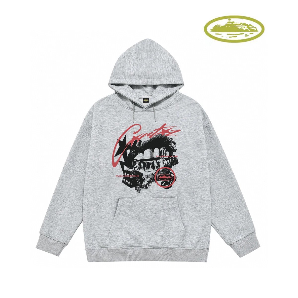 Corteiz Tiger Print Hoodie White - 23