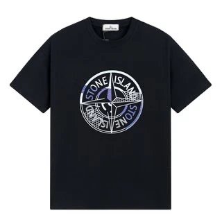 Stone Island Galaxy Compass Print Tee Black