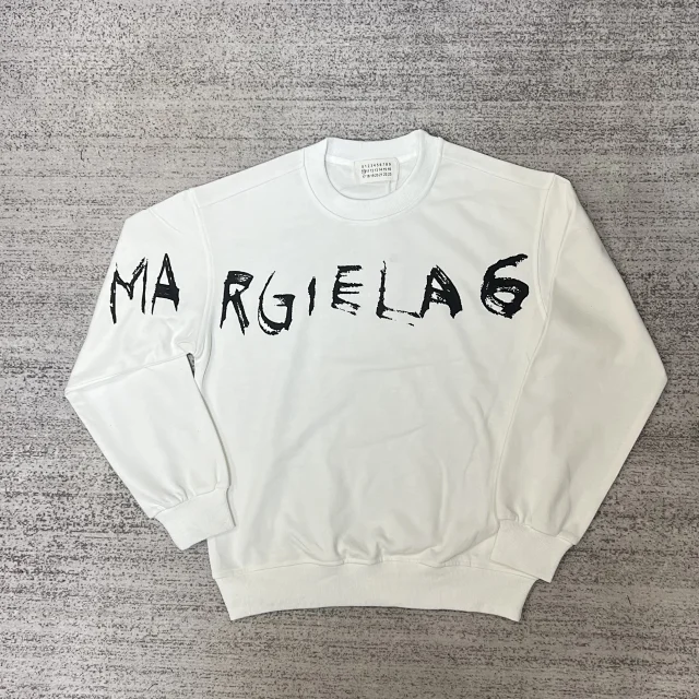 Maison Margiela Hoodies & Sweatshirts Crewneck sweatshirt with numeric graphic print product detail image 8