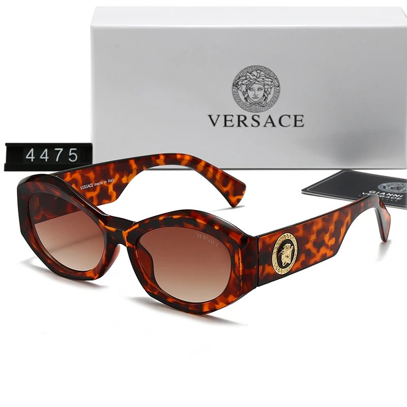 Versace VE3162 Rimless Square Sunglasses Silver Blue Gradient
