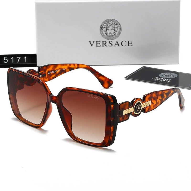 Versace VE4474 Rectangular Sunglasses Tortoise Brown Gradient