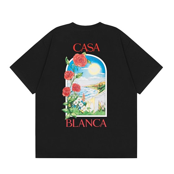 【DX41】Summer New Arrival Tropical Print Unisex Loose-Fit T-Shirt Collection 2