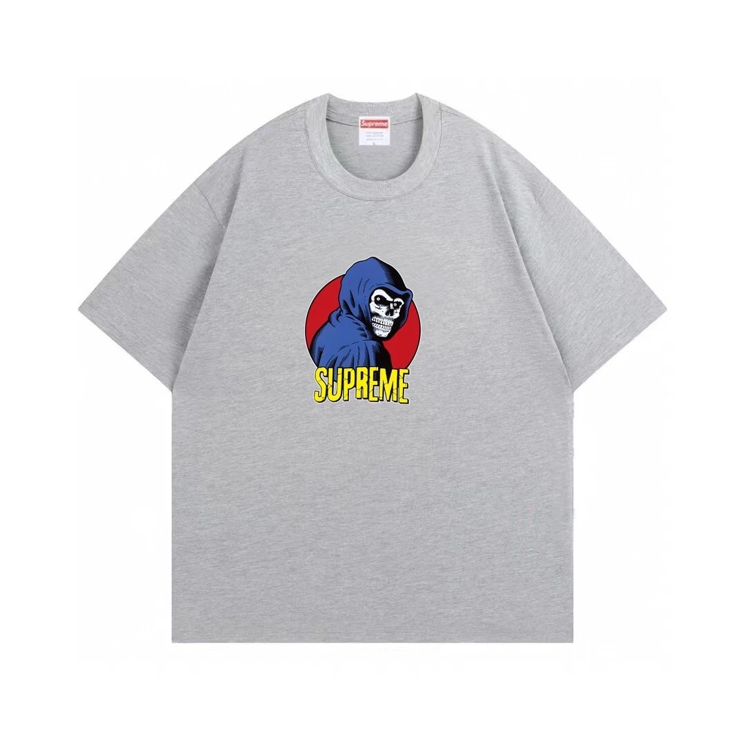 Supreme Catwoman Graphic T-Shirt Heather Gray - 5