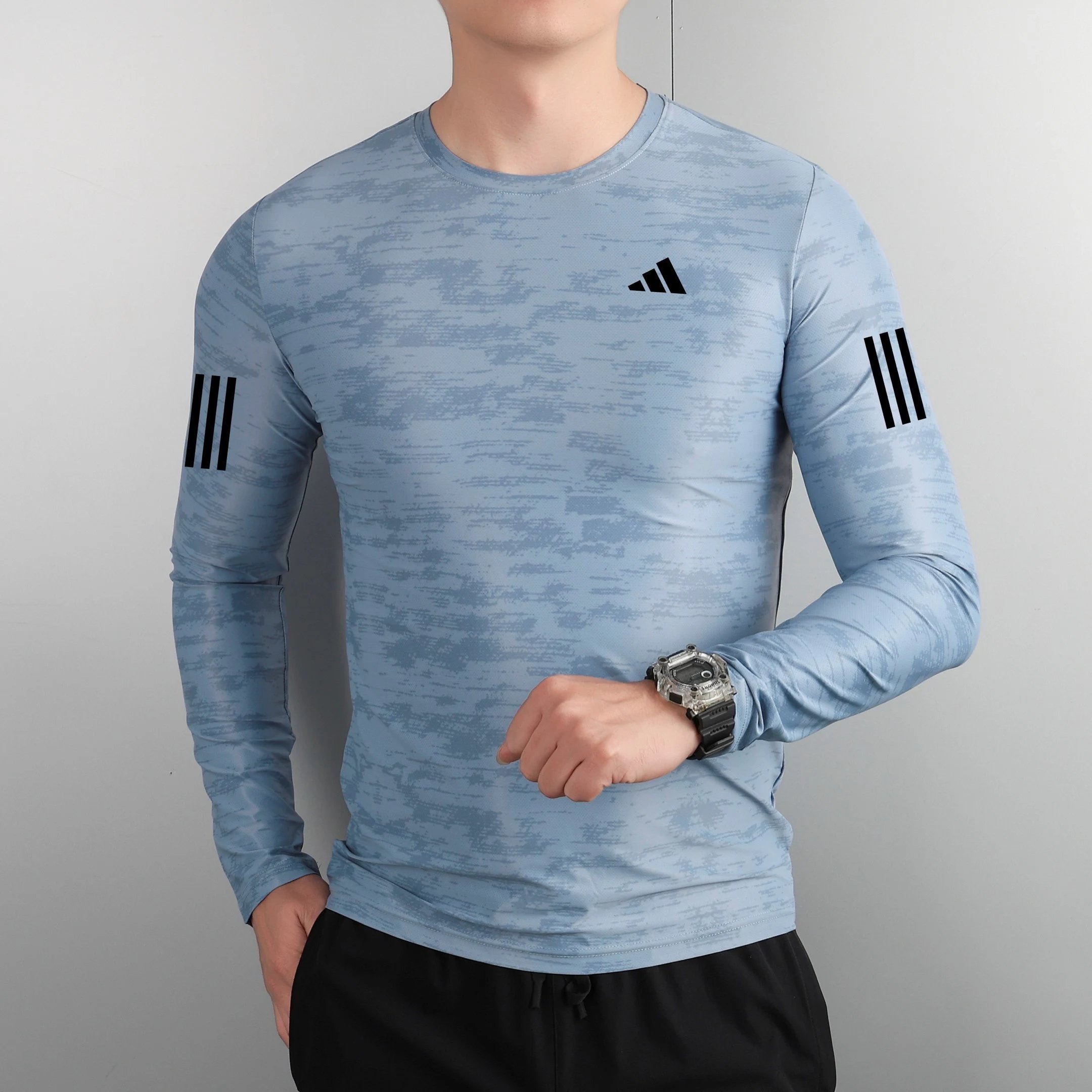 Adidas Long Sleeve Top Blue