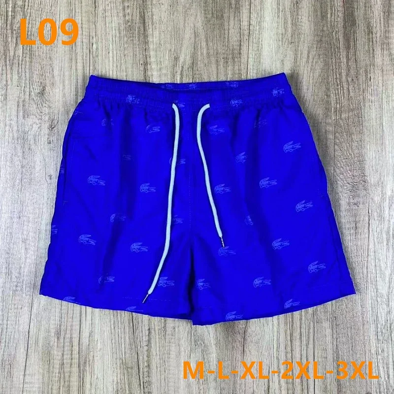 Lacoste All-Over Crocodile Print Swim Shorts Royal Blue