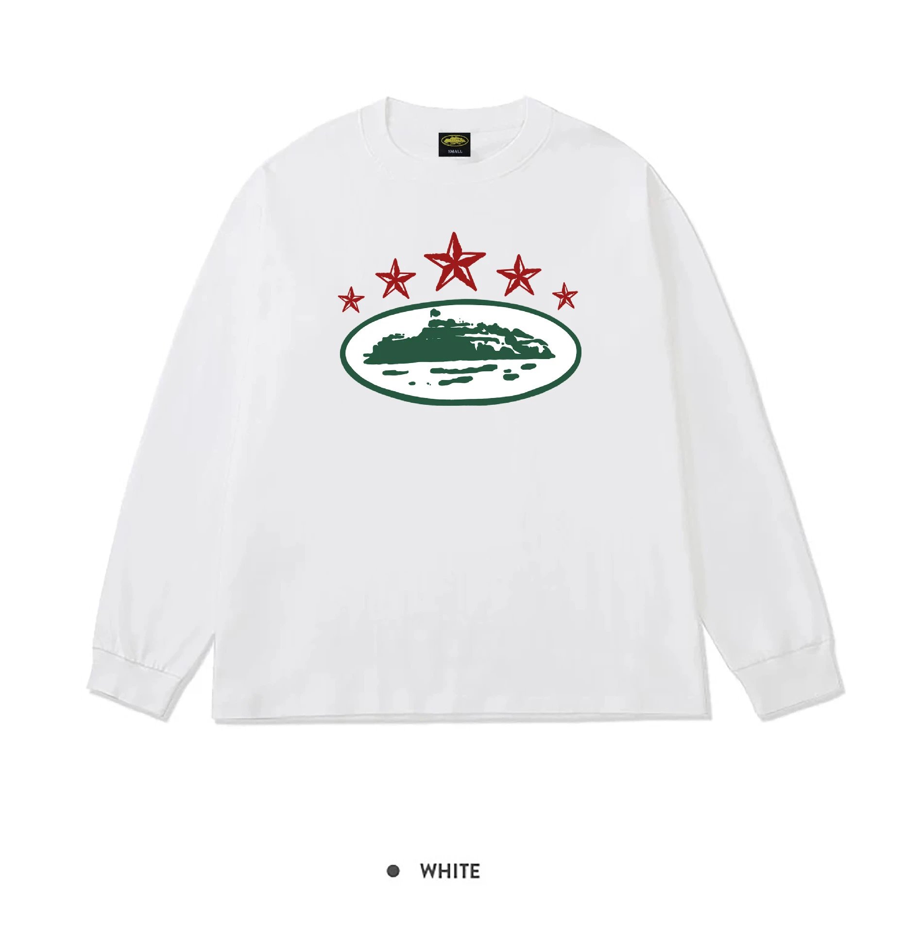 Corteiz Alcatraz 4-Star Red Green Long Sleeve White