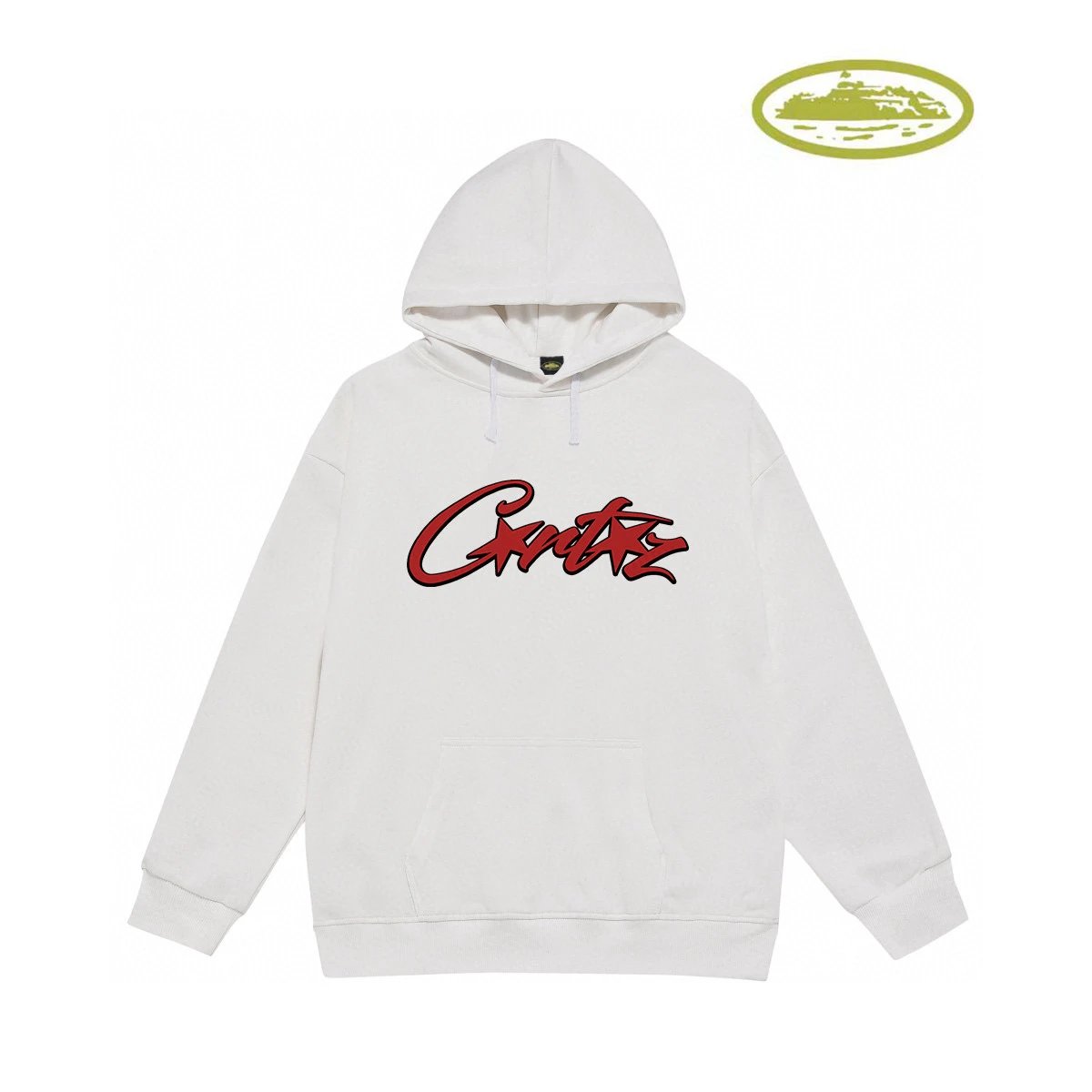 Corteiz Script Logo Heather Gray Hoodie - 8