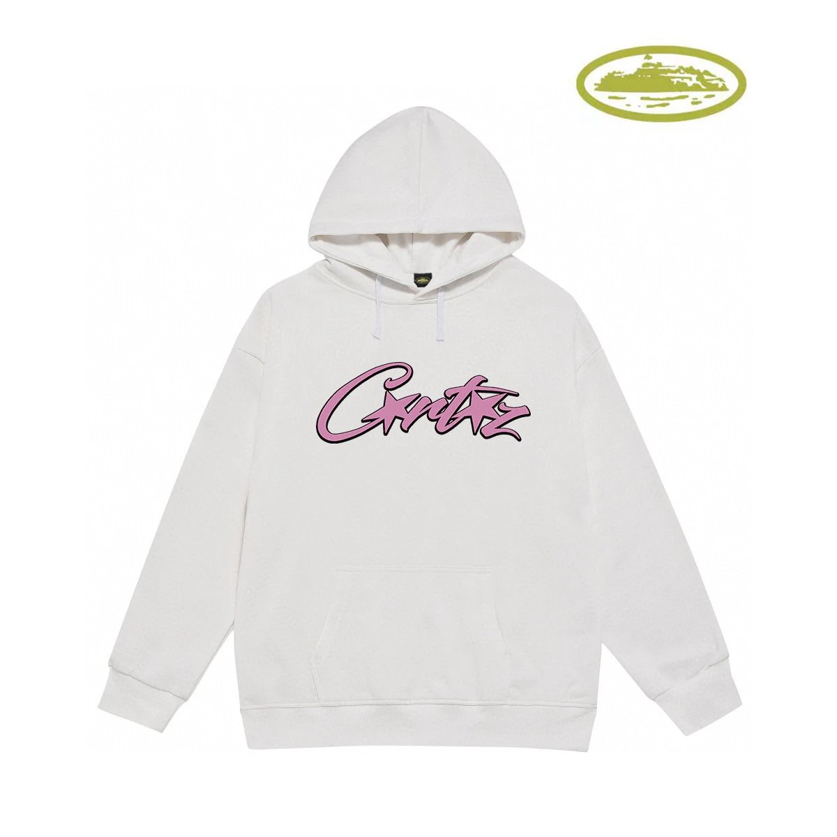 Corteiz Script Logo Heather Gray Hoodie - 9