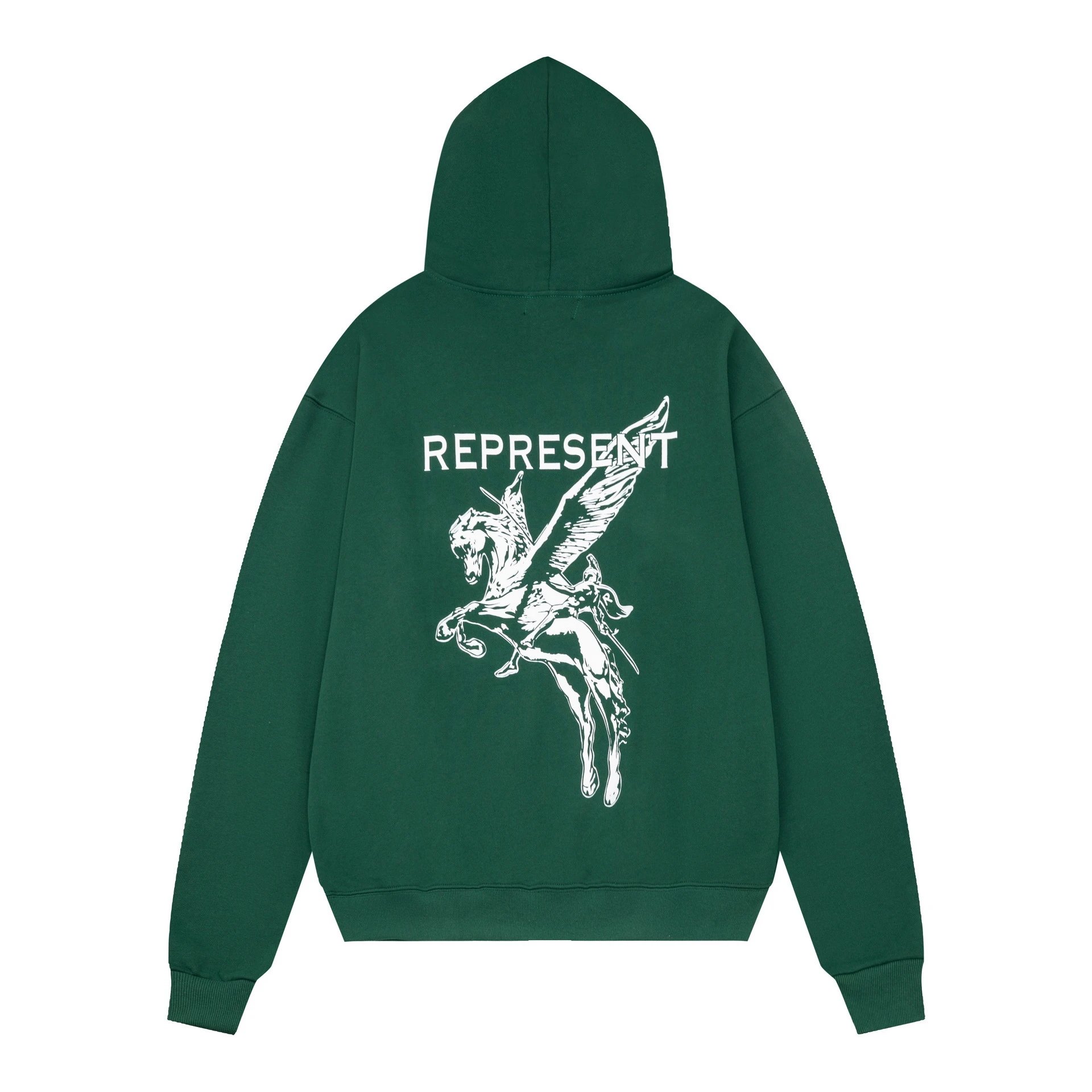 Represent Clo Pegasus Graphic Hoodie Green