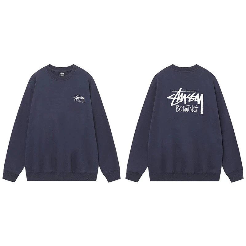 Stussy Beijing Crewneck Sweatshirt Navy