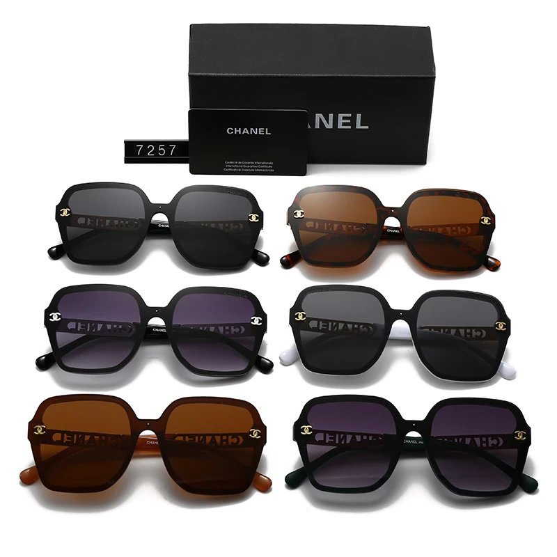 Chanel Cat-Eye Sunglasses Black Gold Accents Sunglasses - 5