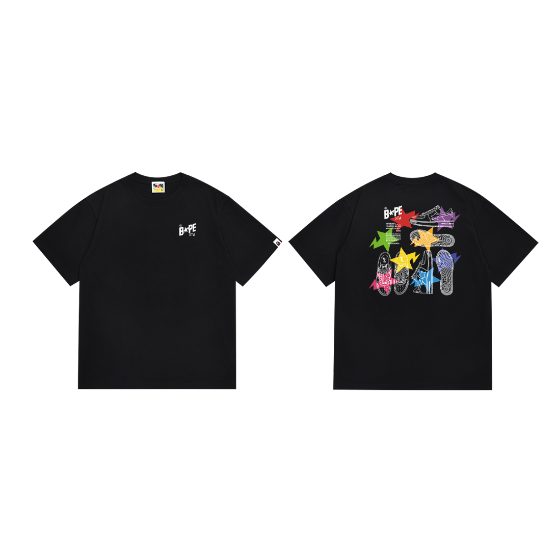 BAPE BSTA Sneaker Graphic Tee Black