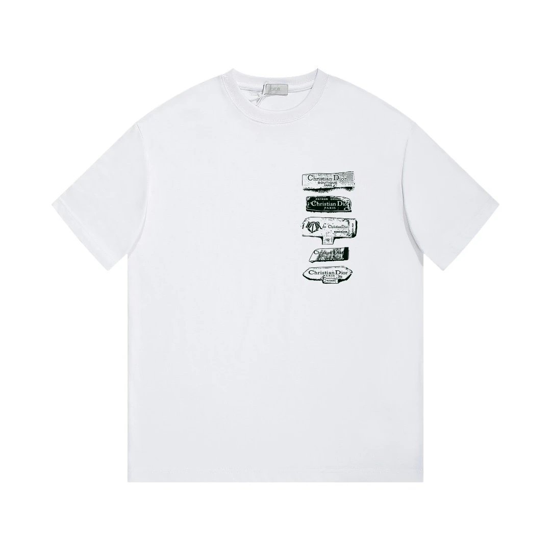 Christian Dior Boutique Vintage Labels Tee White