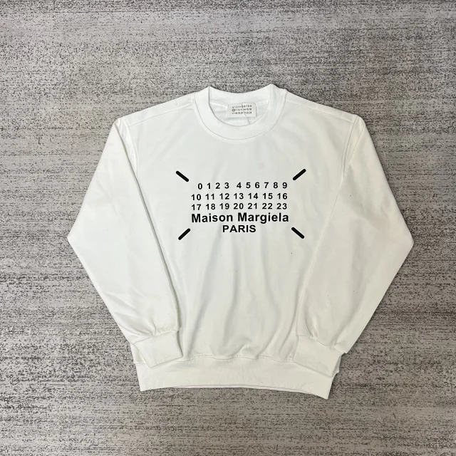 Maison Margiela Hoodies & Sweatshirts Crewneck sweatshirt with numeric graphic print product detail image 14