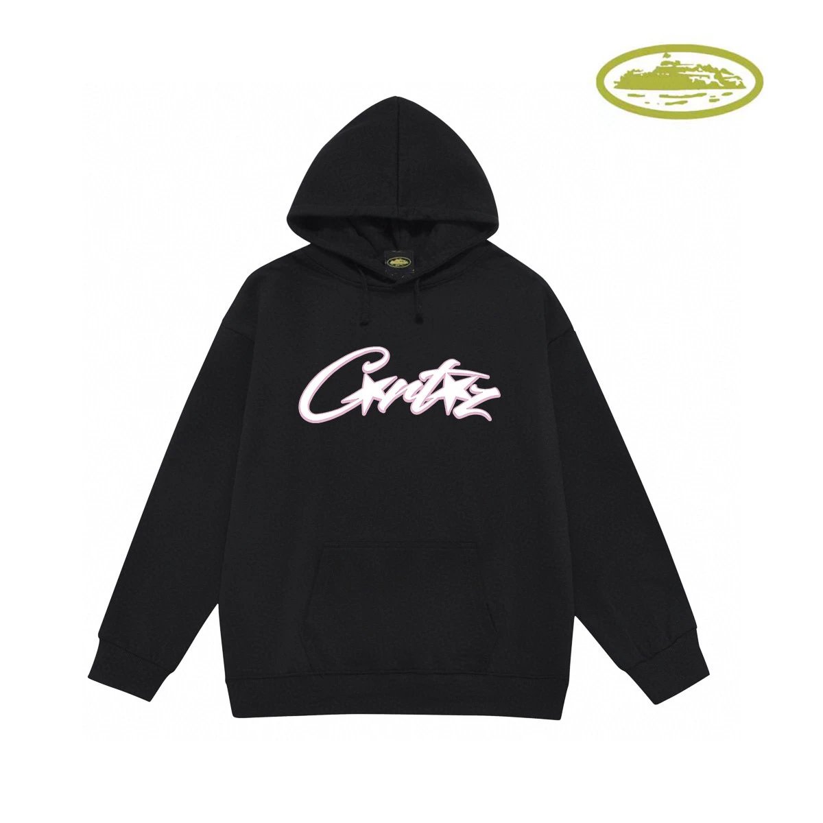 Corteiz Script Logo Heather Gray Hoodie - 11