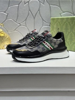 Gucci GG Air Cushion Runner Sneaker Black Blue