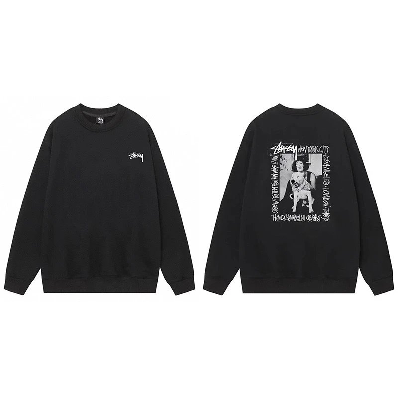 Stussy International Trip Graphic Hoodie Gray - 4