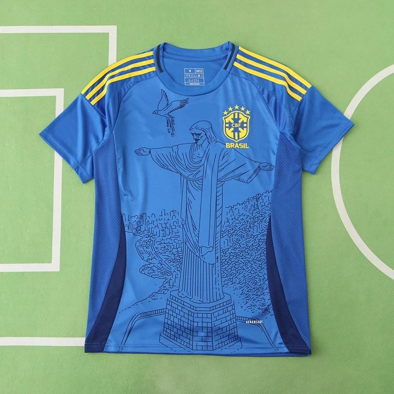 Adidas Blue Brazil Soccer Jersey