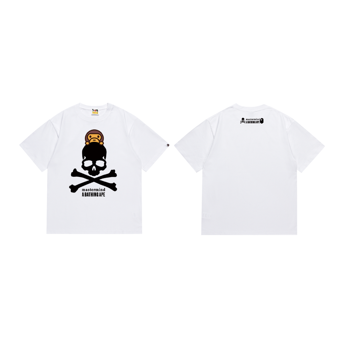 BAPE x Mastermind Japan Skull Tee White