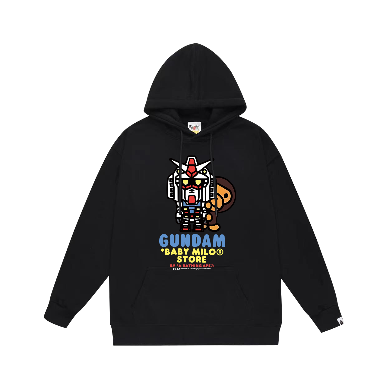 BAPE x Gundam Baby Milo Store Hoodie Black