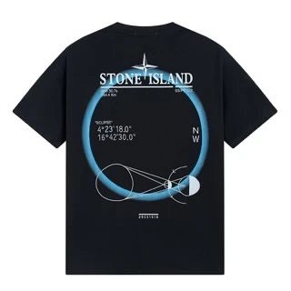 Stone Island Eclipse Back Print T-Shirt Black