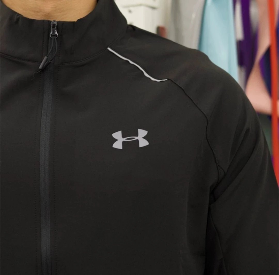 Under Armour Windstopper Jacket Navy Blue Outerwear - 11